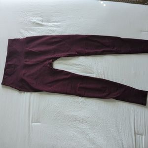 Alphalete OG Revival Leggings- black cherry